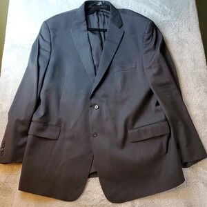 Jos A Bank Sport Coat Mens Sz‎ 48 Gray Wool Jacket Blazer Made in Egypt
